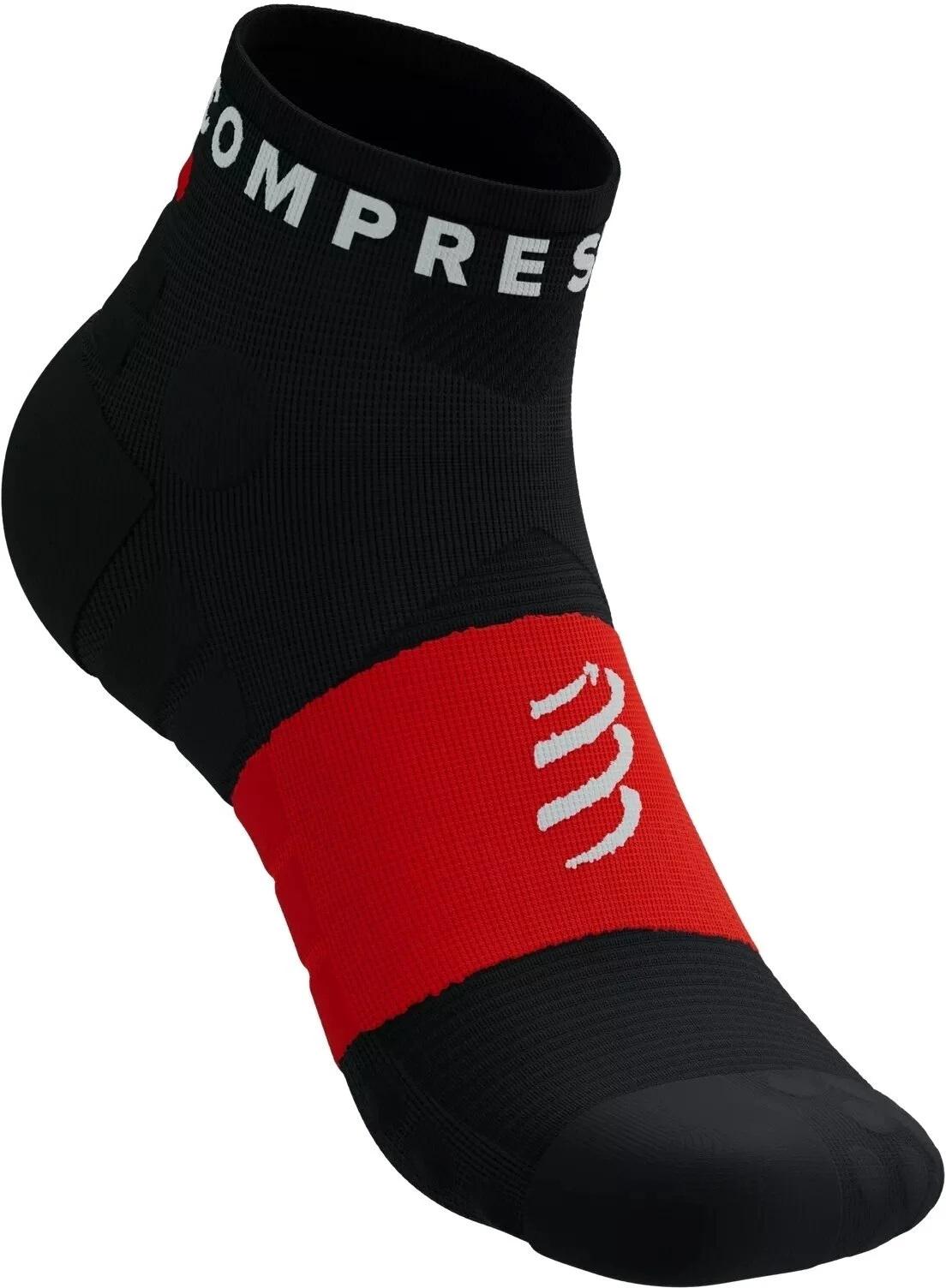 Шкарпетки Compressport Ultra Trail Socks V2.0 Low T2 Black/Red (17539421) - фото 2