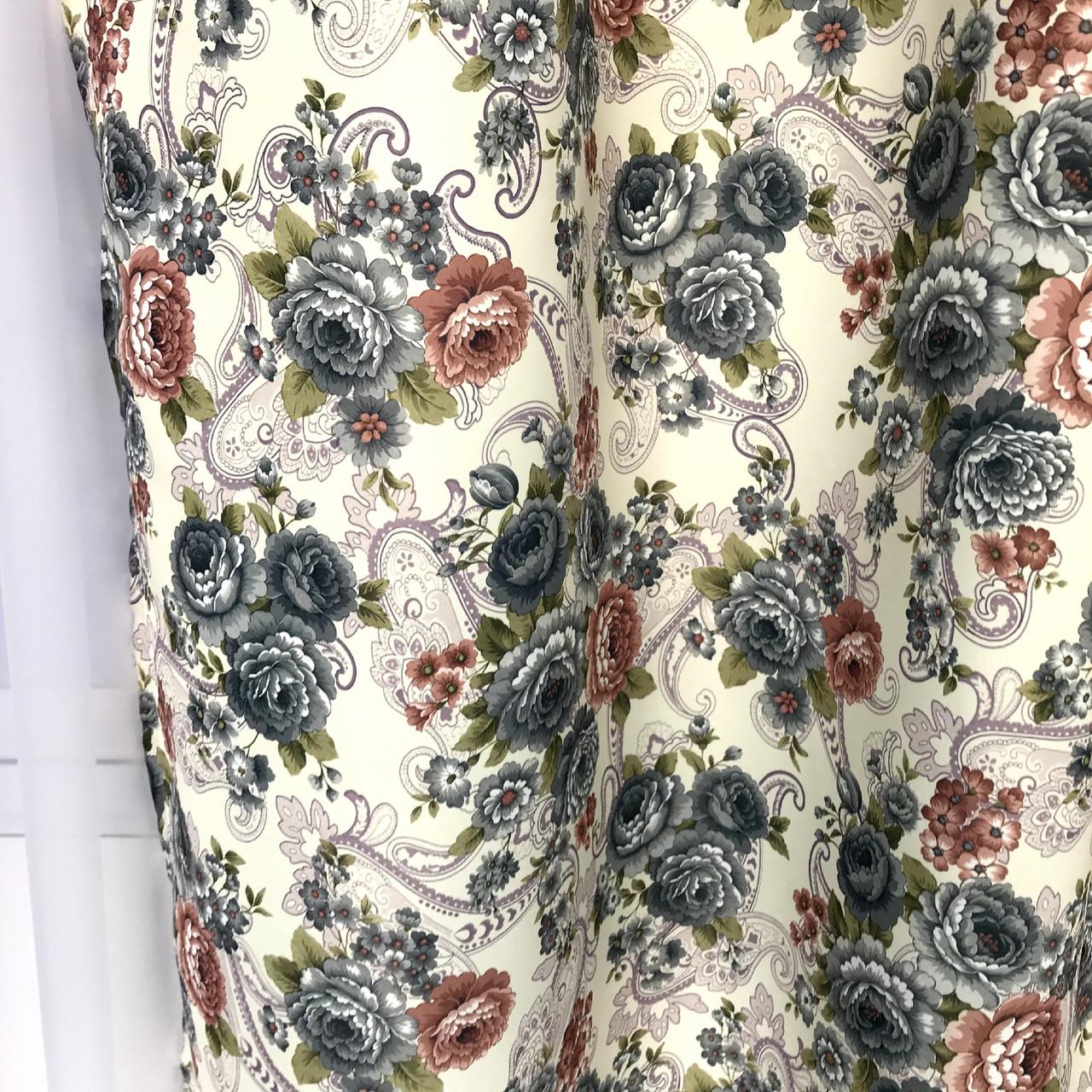 Готові штори ALBO з принтом Прованс 150x270 см 2 шт. Синій - фото 4 Готові штори ALBO з принтом Прованс 150x270 см 2 шт. Синій - фото 4