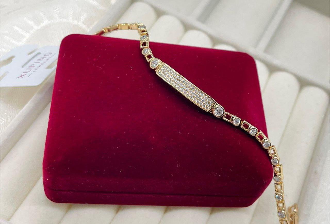 Браслет на руку женский Xuping со стразами из золотого золота (2931573614)