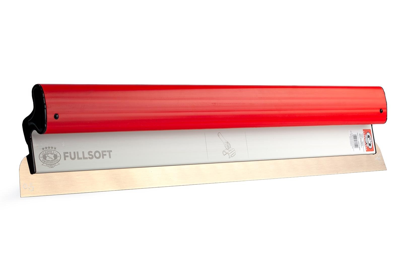 Шпатель Olejnik Fullsoft для машинного нанесения пластиковая прорезиненная ручка 800 мм 0,5 мм (1239800G5FS)