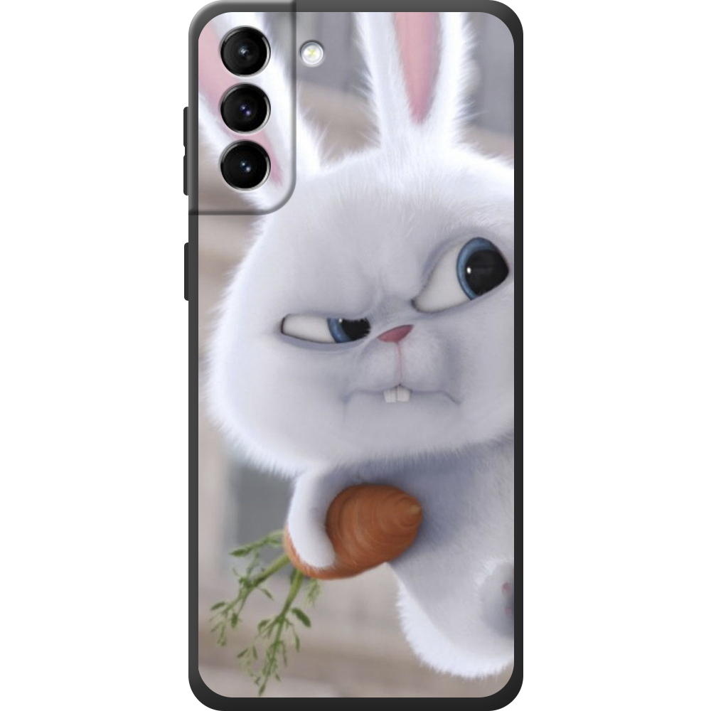 Чехол BoxFace Samsung Galaxy S21 FE (G990) Rabbit Snowball Черный силикон (43973-up1116-44173)