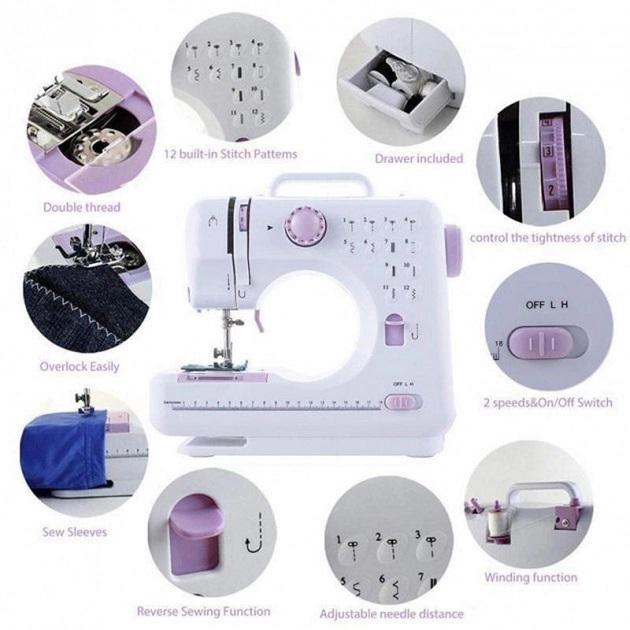 Швейна машинка 27х12х26 см Білий (522032) - фото 7 Швейна машинка 27х12х26 см Білий (522032) - фото 7