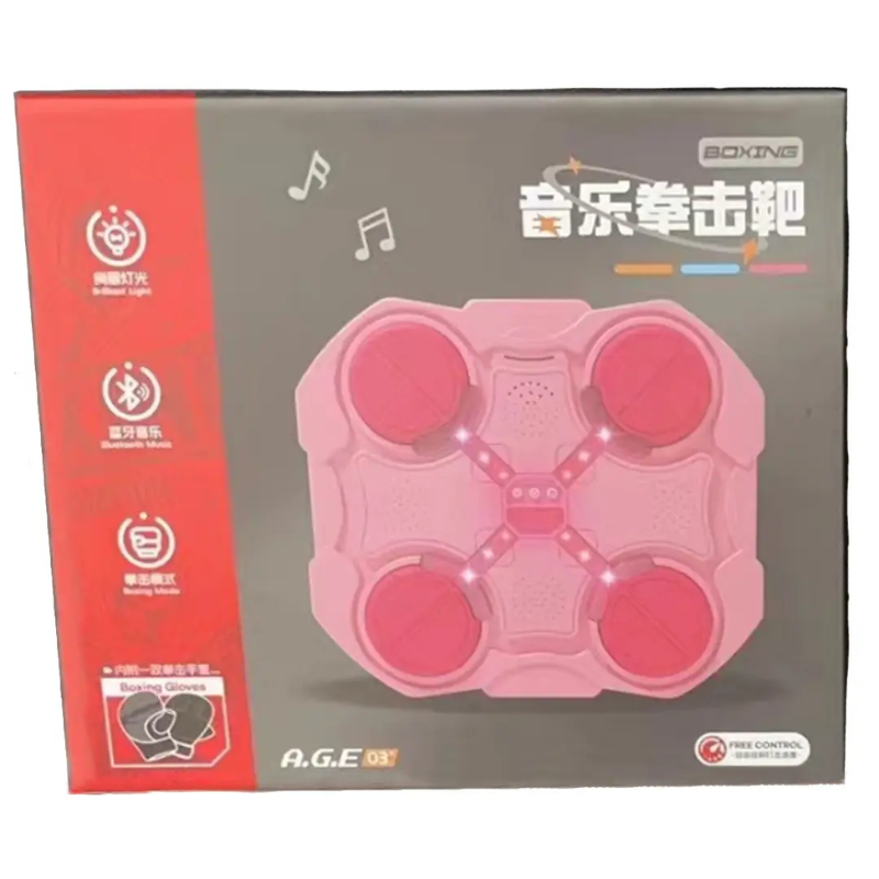 Тренажер боксерський настінний з підсвічуванням та музикою 32х28 см Рожевий (2479517858) - фото 7 Тренажер боксерський настінний з підсвічуванням та музикою 32х28 см Рожевий (2479517858) - фото 7