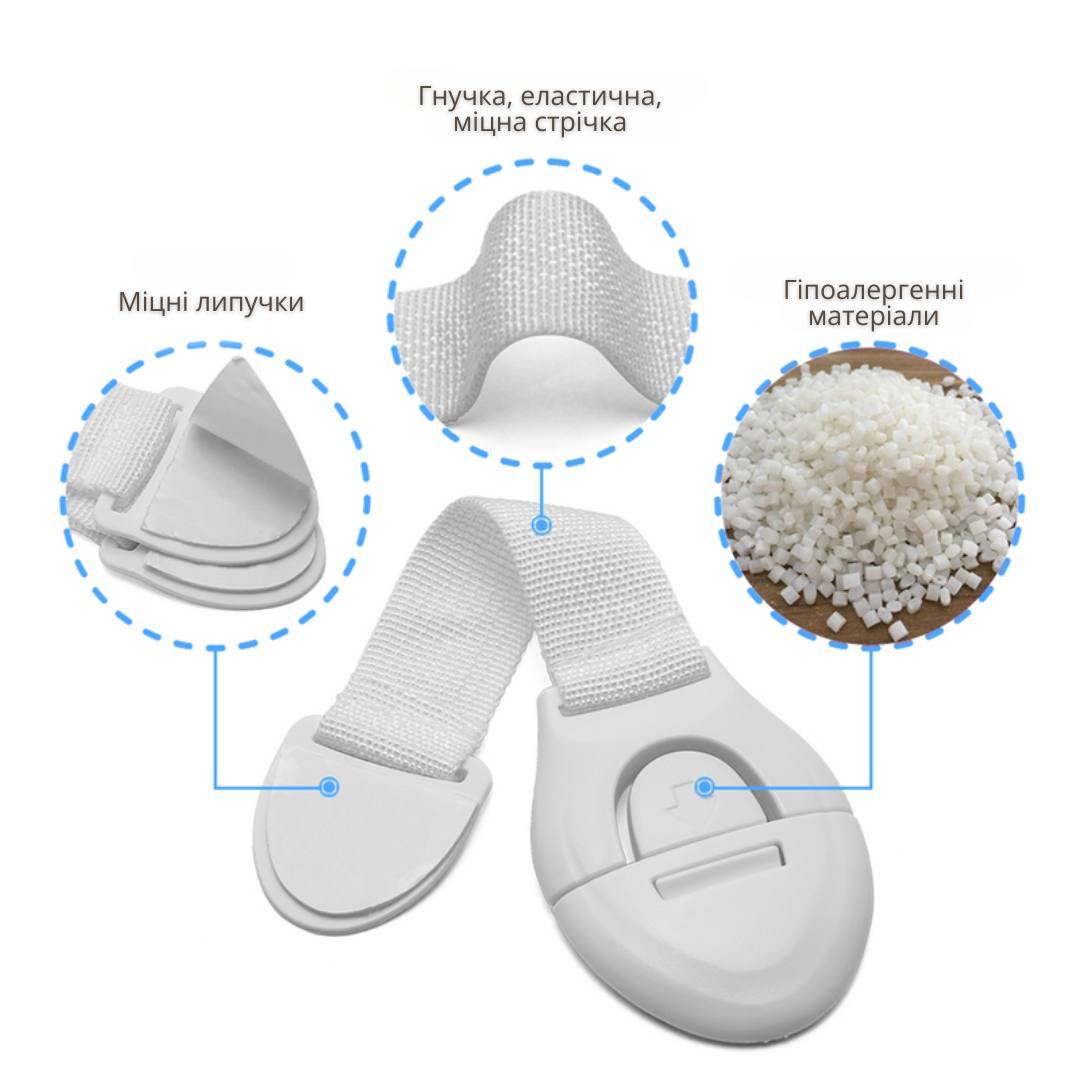 Набор защитных замков для мебели Bodasan детский 10 шт. (BL05) - фото 9