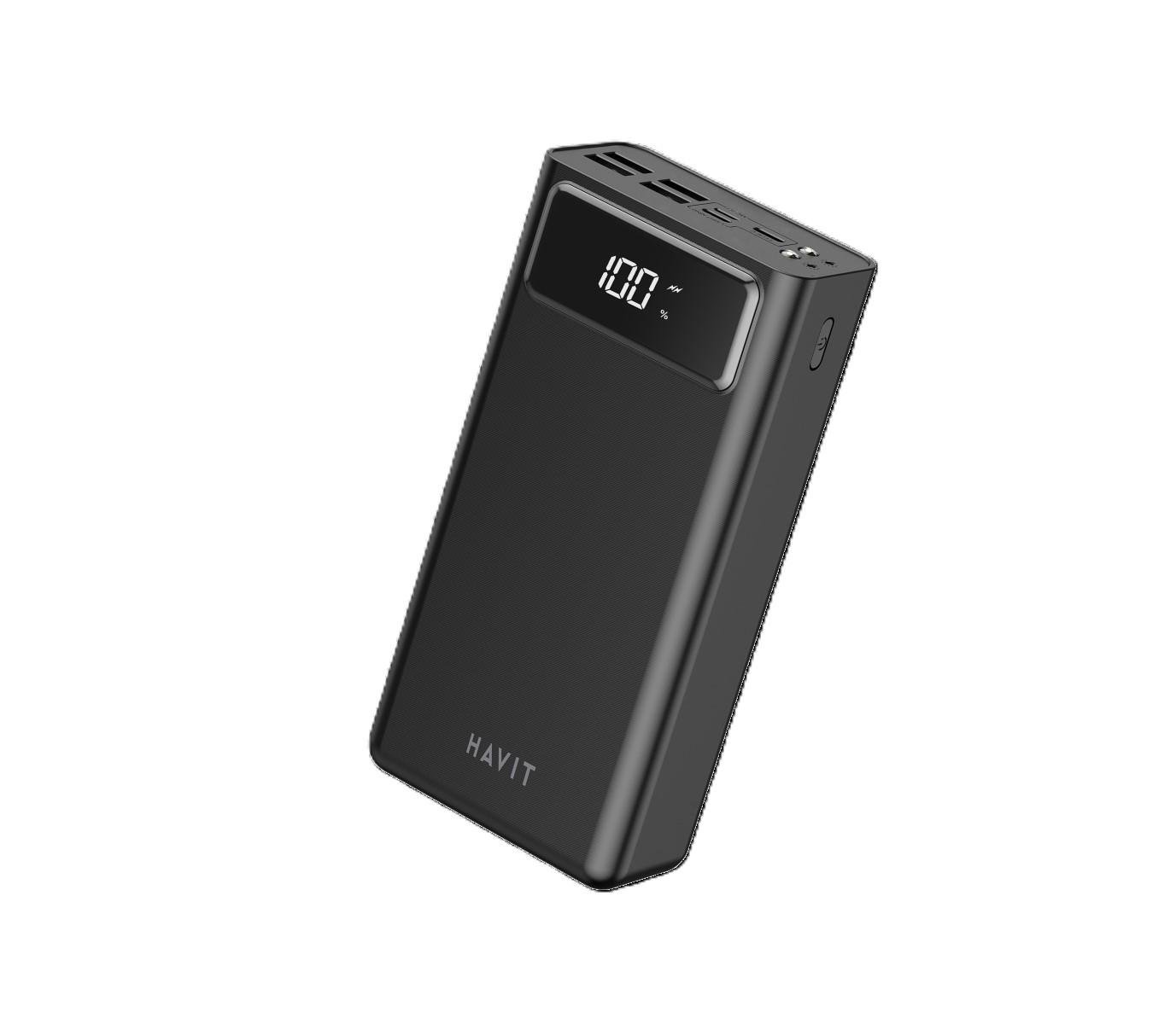 Повербанк Havit HV-PB56 QC+PD 40000 mAh Black (27562) - фото 4