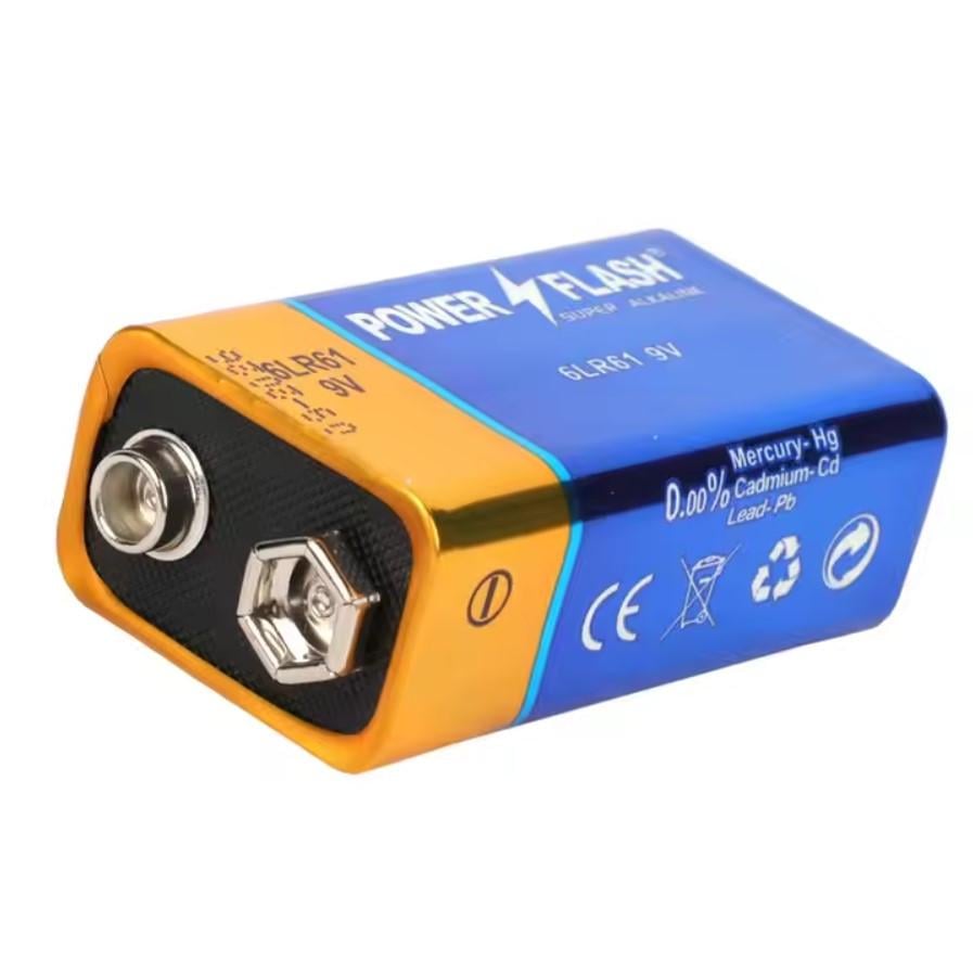 Батарейка щелочная Power Flash крона 1 шт. 9 V (6LR61)