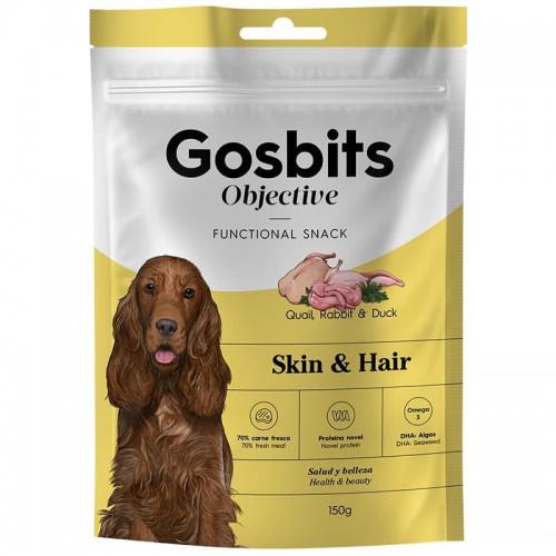 Ласощі для здоров'я шкіри та вовни собак Gosbits Objective Skin & Hair 150 г (3960)