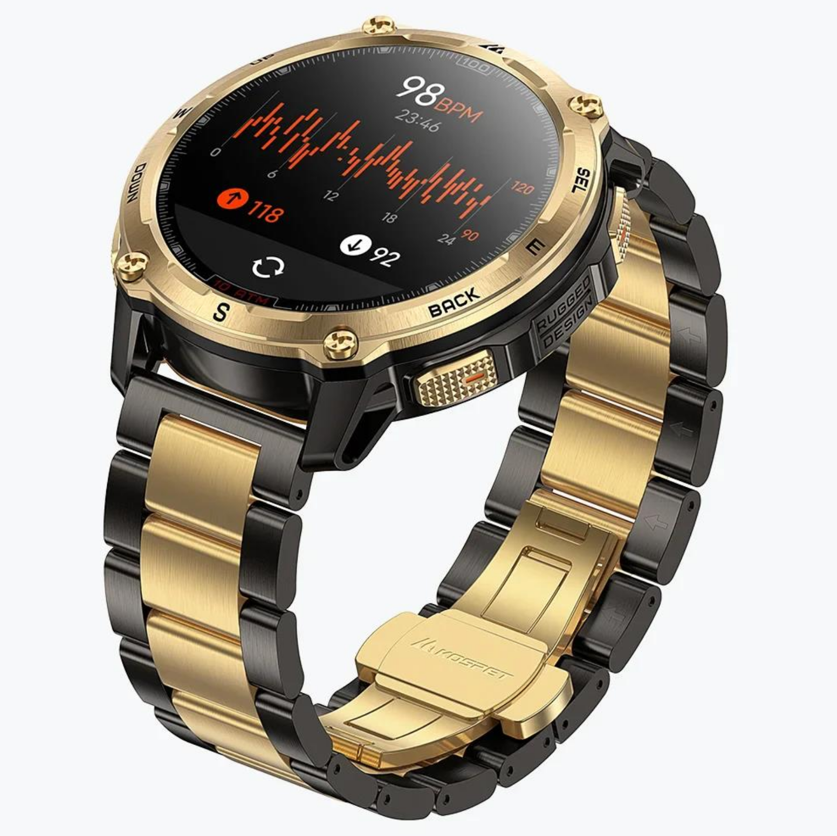 Смарт-часы тактические Kospet Tank T4 Special Edition Gold