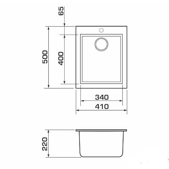 Мойка Granado Cadiz Grafito (2309) - фото 5 Мойка Granado Cadiz Grafito (2309) - фото 5