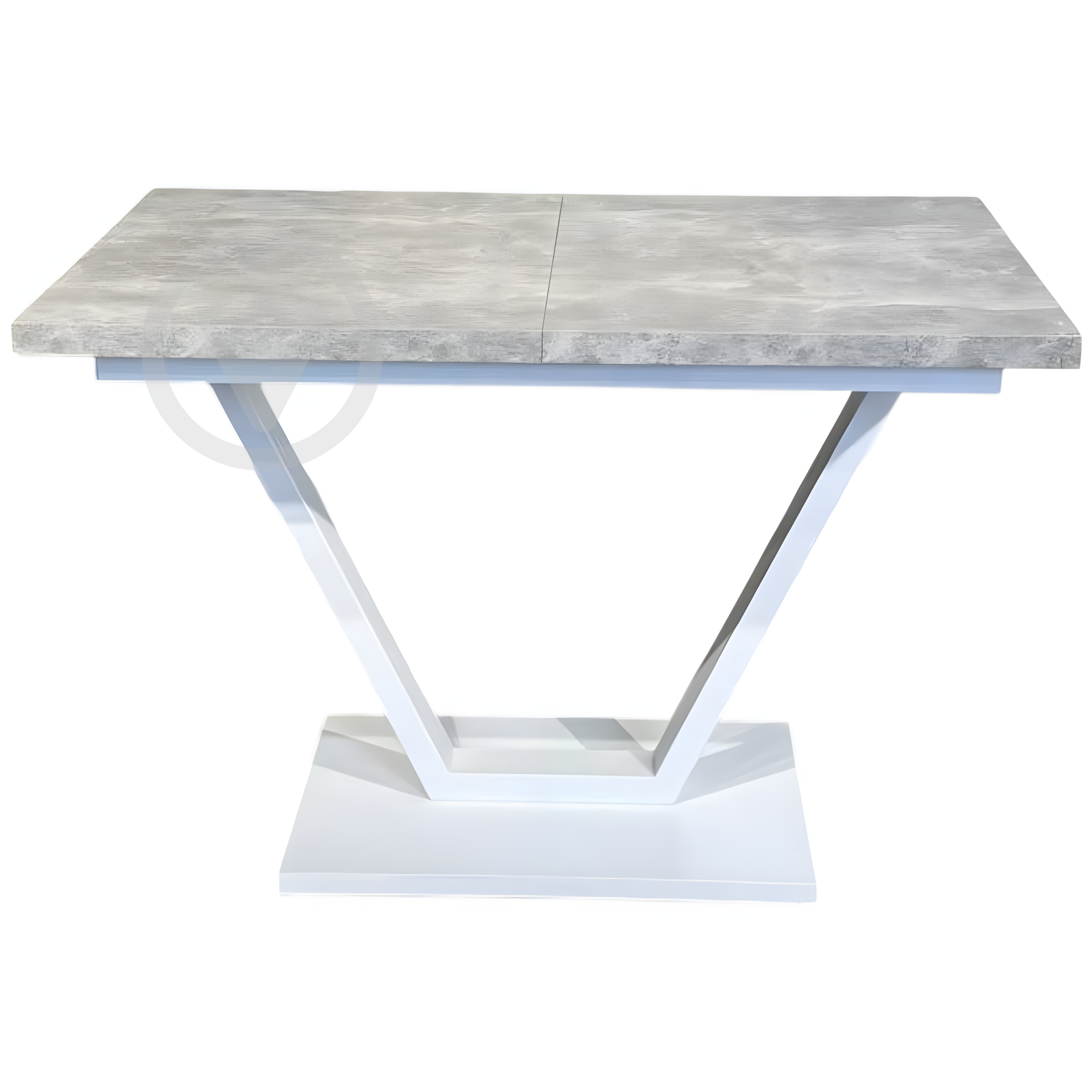 Стол кухонный раскладной RoMax Vegas Loft 180/220х85 см Бетон/Белый