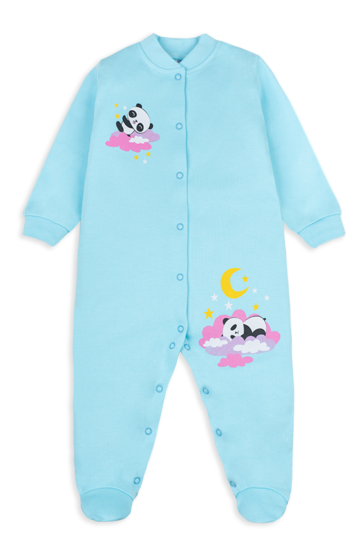 Комбинезон для девочки Gabbi КВ-20-1-2 на кнопочках 80 см Бирюзовый (12007)