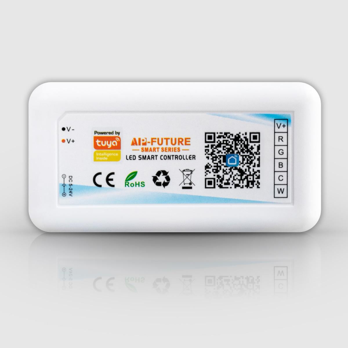 Контролер Wi-Fi RGB/CW LED Tuya з пультом (WH00439) Контролер Wi-Fi RGB/CW LED Tuya з пультом (WH00439)