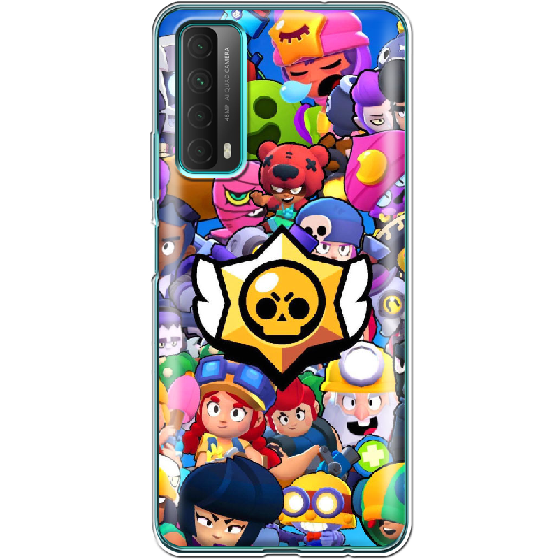 Чехол Boxface Huawei P Smart 2021 Brawl Stars Прозрачный силикон (41133-up2389-41133)