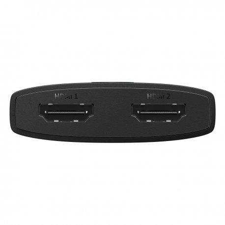 Адаптер HUB BASEUS AirJoy Series 2в1 Bidirectional HDMI Switch Black (B01331105111-00) - фото 2
