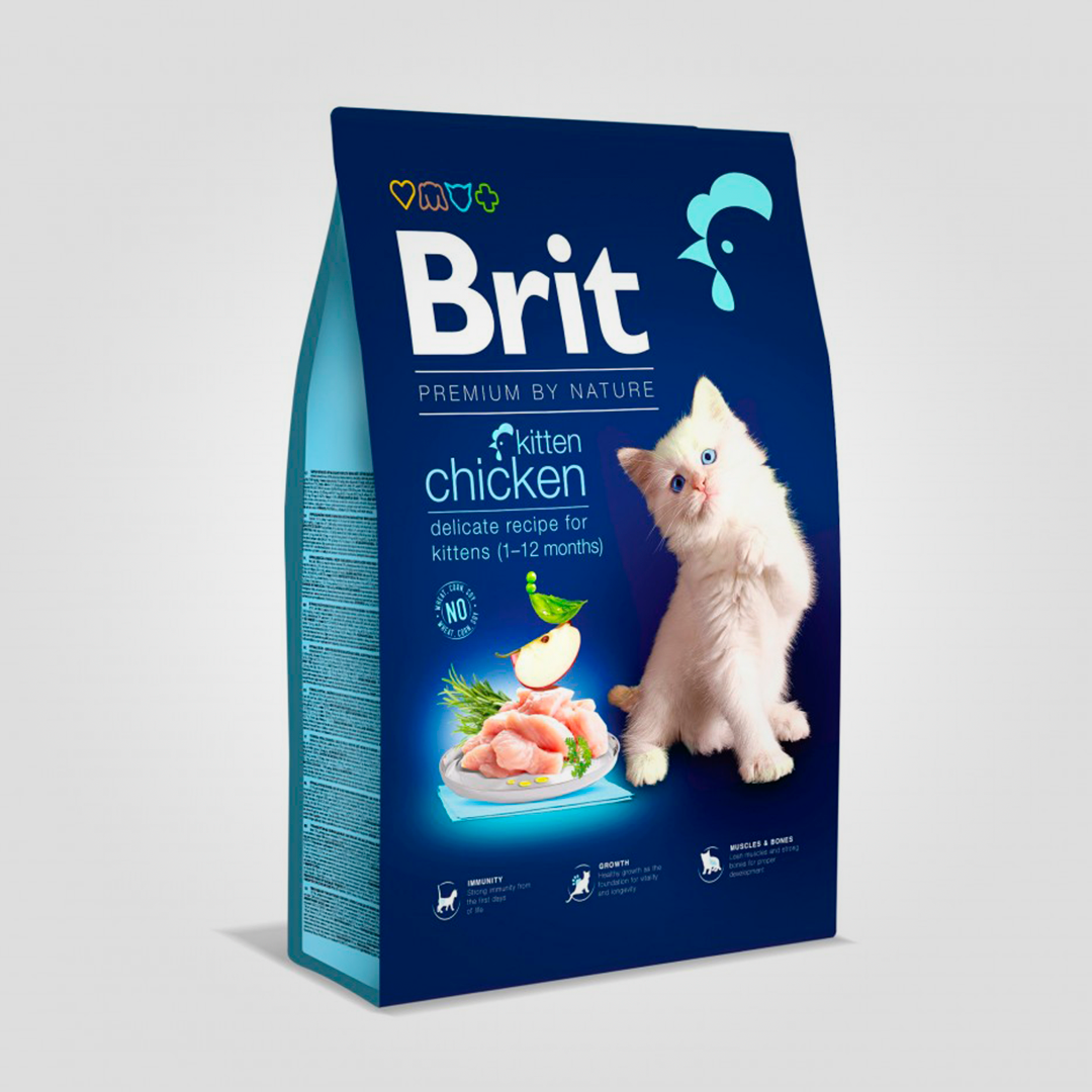 Корм сухой Brit Premium Cat by Nature Kitten для котят с курицей 8 кг (20504506) Корм сухой Brit Premium Cat by Nature Kitten для котят с курицей 8 кг (20504506)