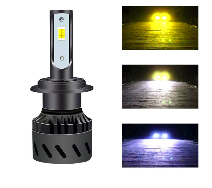 Автомобильные лампы LED Global Solution H7 3 Color 30W 5000Lm (2268028039) - фото 3