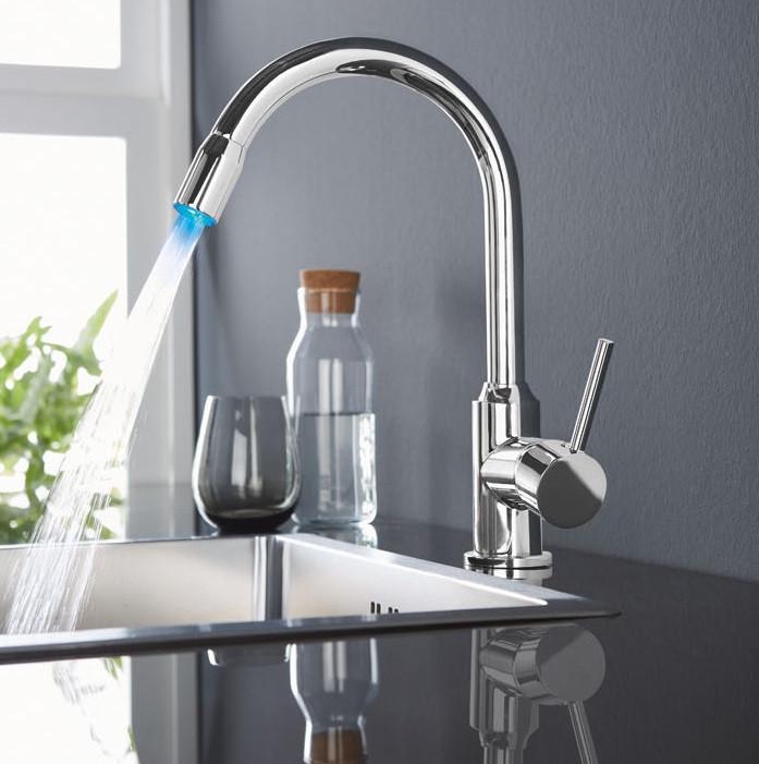 Смеситель для кухни с подсветкой LED Livarno Home (mx9247) Смеситель для кухни с подсветкой LED Livarno Home (mx9247)