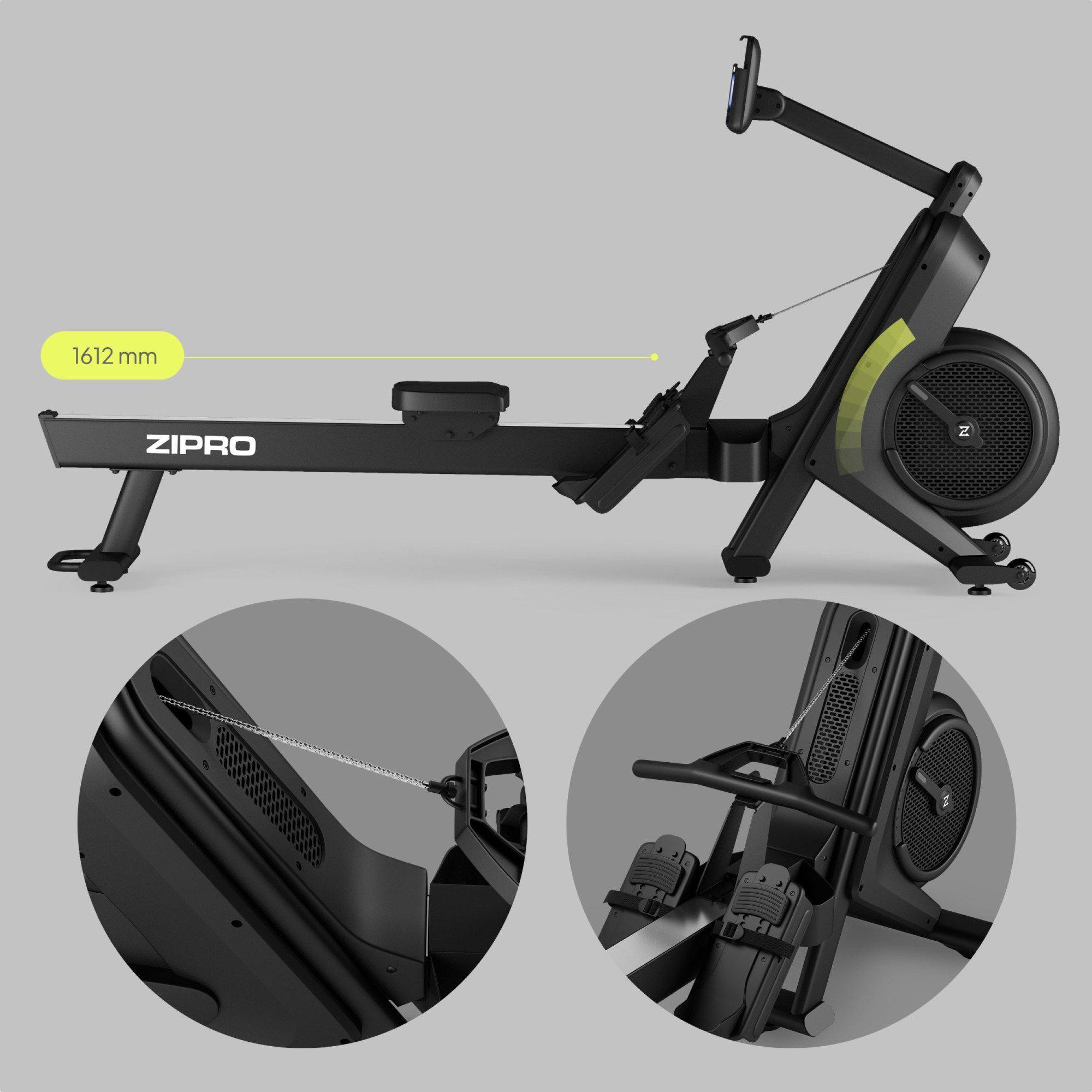 Веслувальний тренажер Zipro Power 10 Чорний (441464) - фото 5 Веслувальний тренажер Zipro Power 10 Чорний (441464) - фото 5