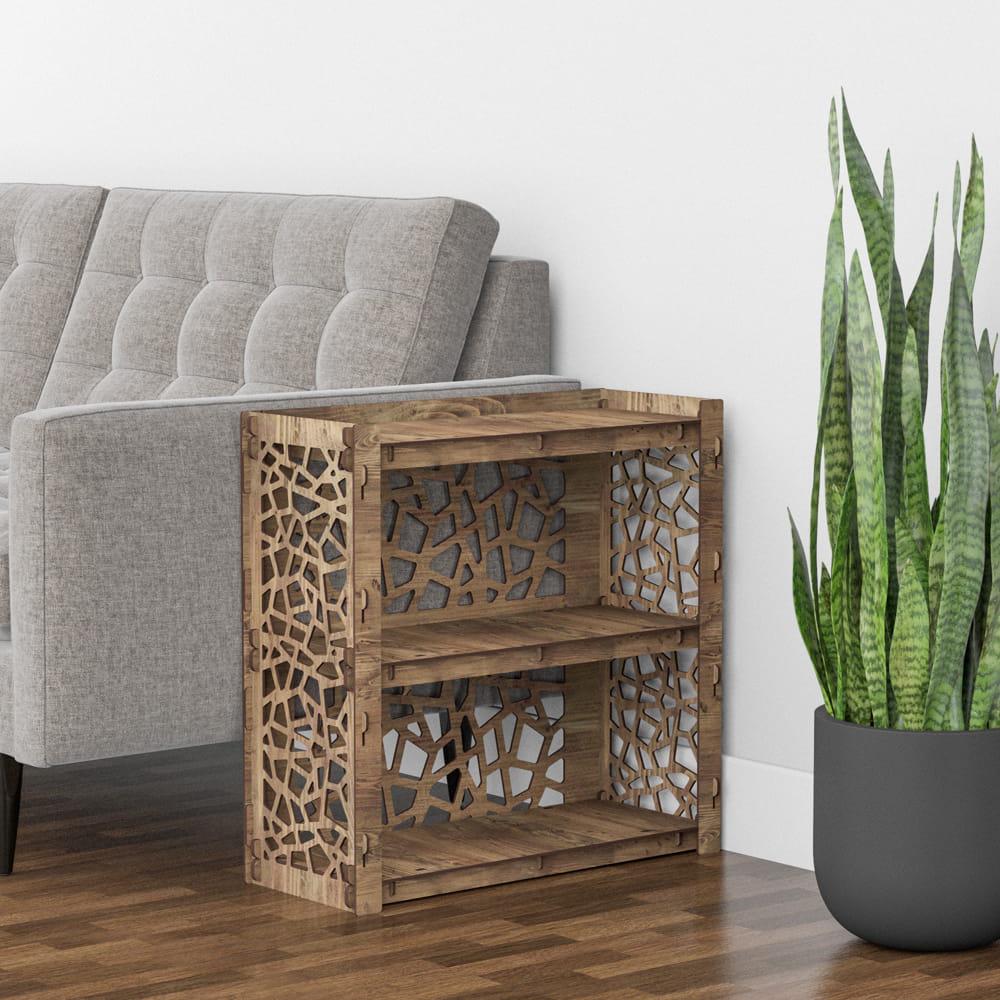 Тумба прикроватная деревянная Hexagonica Stones 600х600х254 мм (111714) - фото 4 Тумба прикроватная деревянная Hexagonica Stones 600х600х254 мм (111714) - фото 4