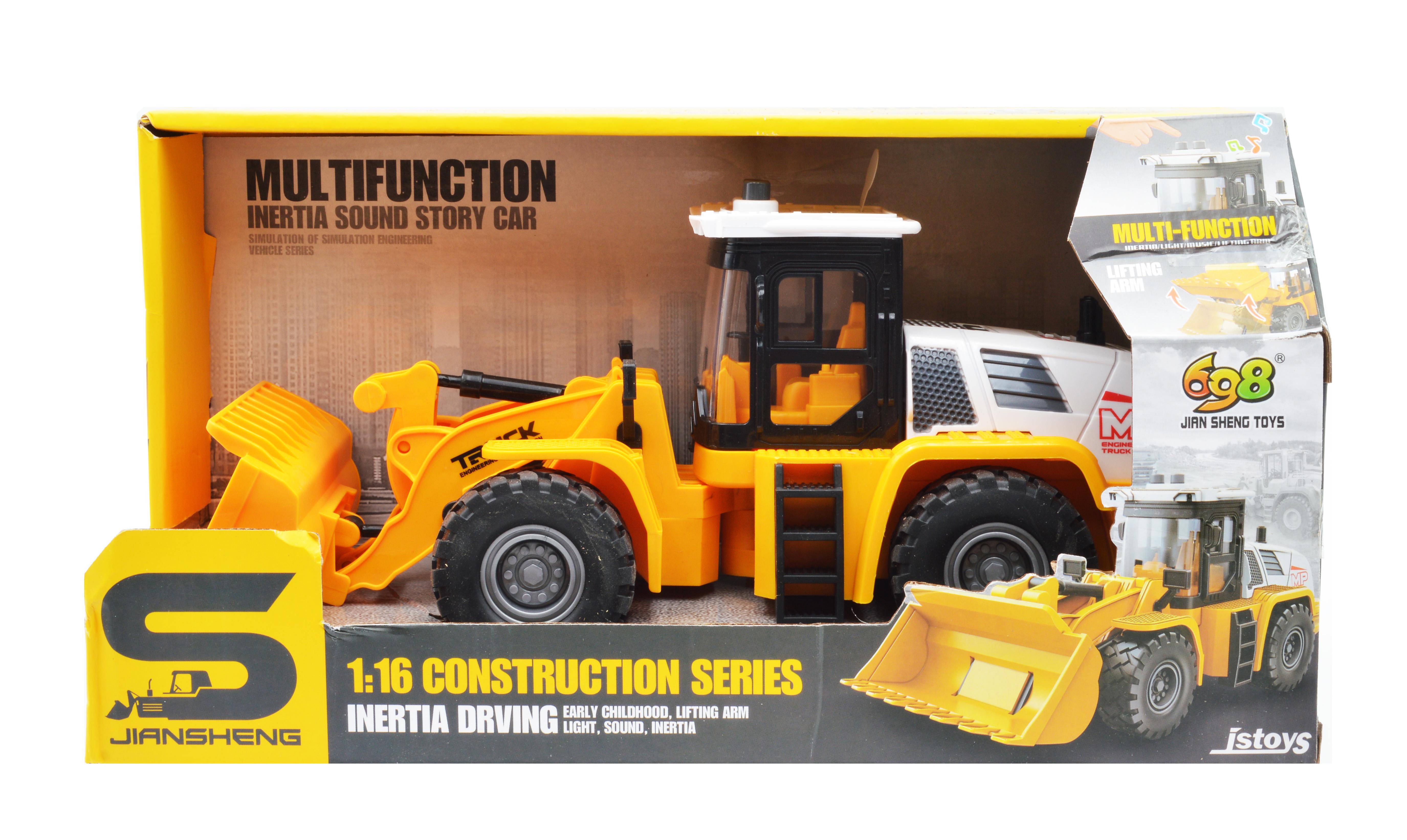 Игрушечный бульдозер JS129-1 инерция свет звук - фото 7 Игрушечный бульдозер JS129-1 инерция свет звук - фото 7