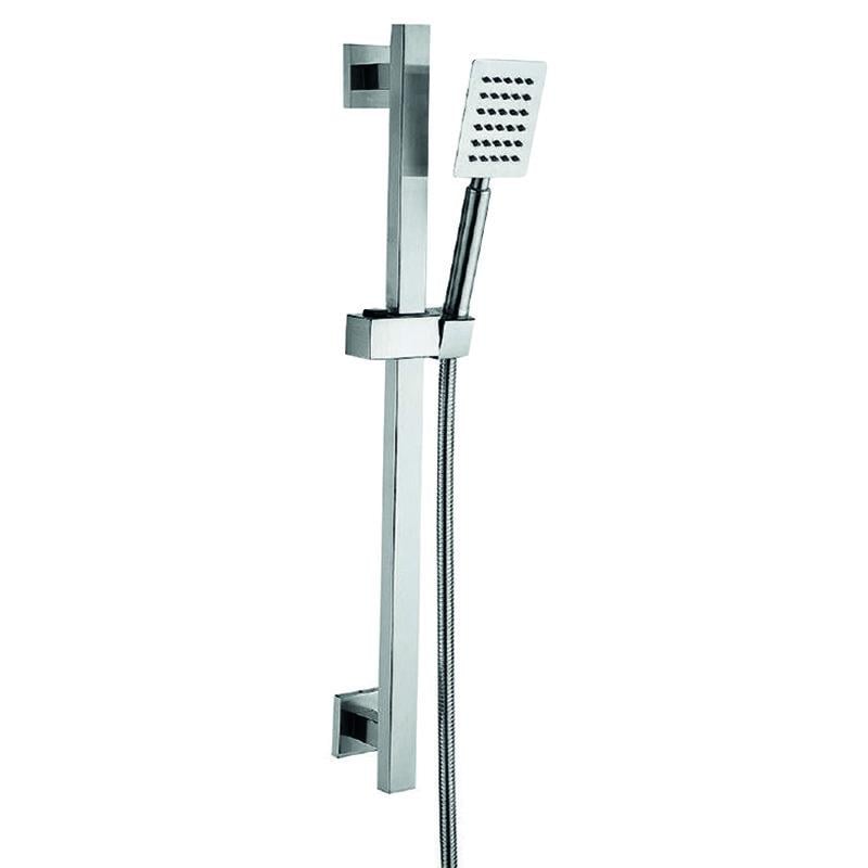 Стійка для душу Zerix SET BAR-SUS-002 з душовим шлангом і лійкою (ZX4941)