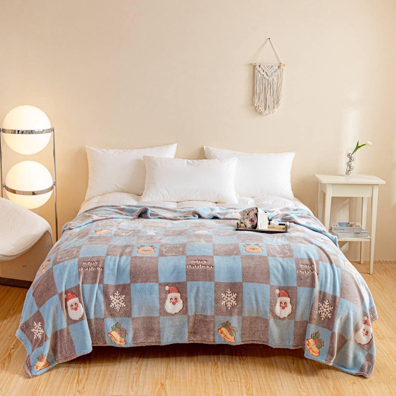Плед новорічний флісовий Malloory Home 200x230 см (1479)