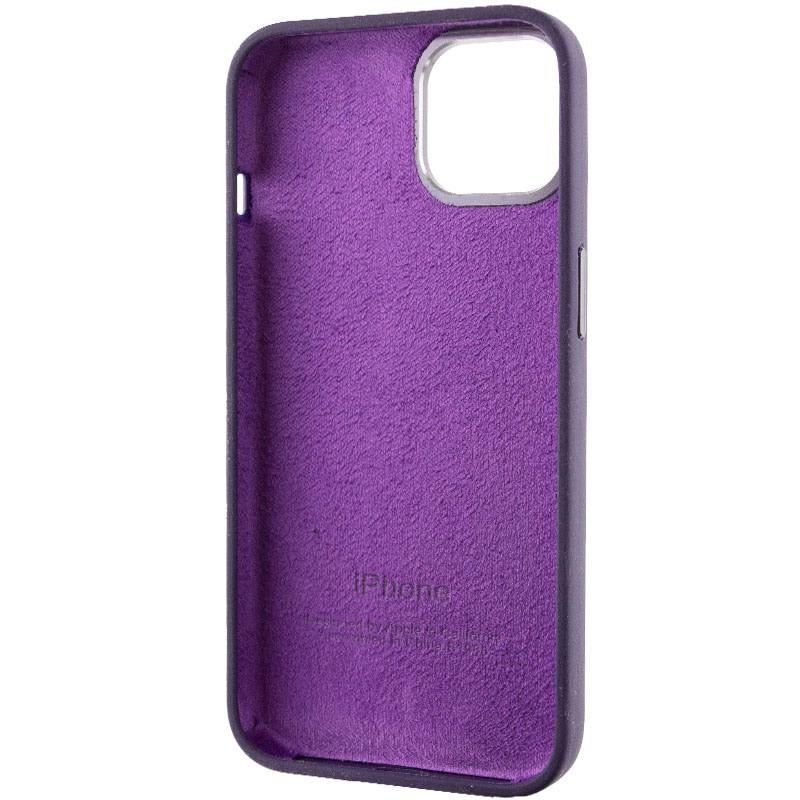 Противоударный чехол Silicone Case Metal Buttons (AA) для Apple iPhone 13 (6.1") Фиолетовый / Elderberry - фото 5