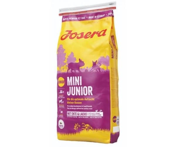 Корм сухой для щенков и взрослых собак мелких пород Josera MiniJunior с уткой 900 г