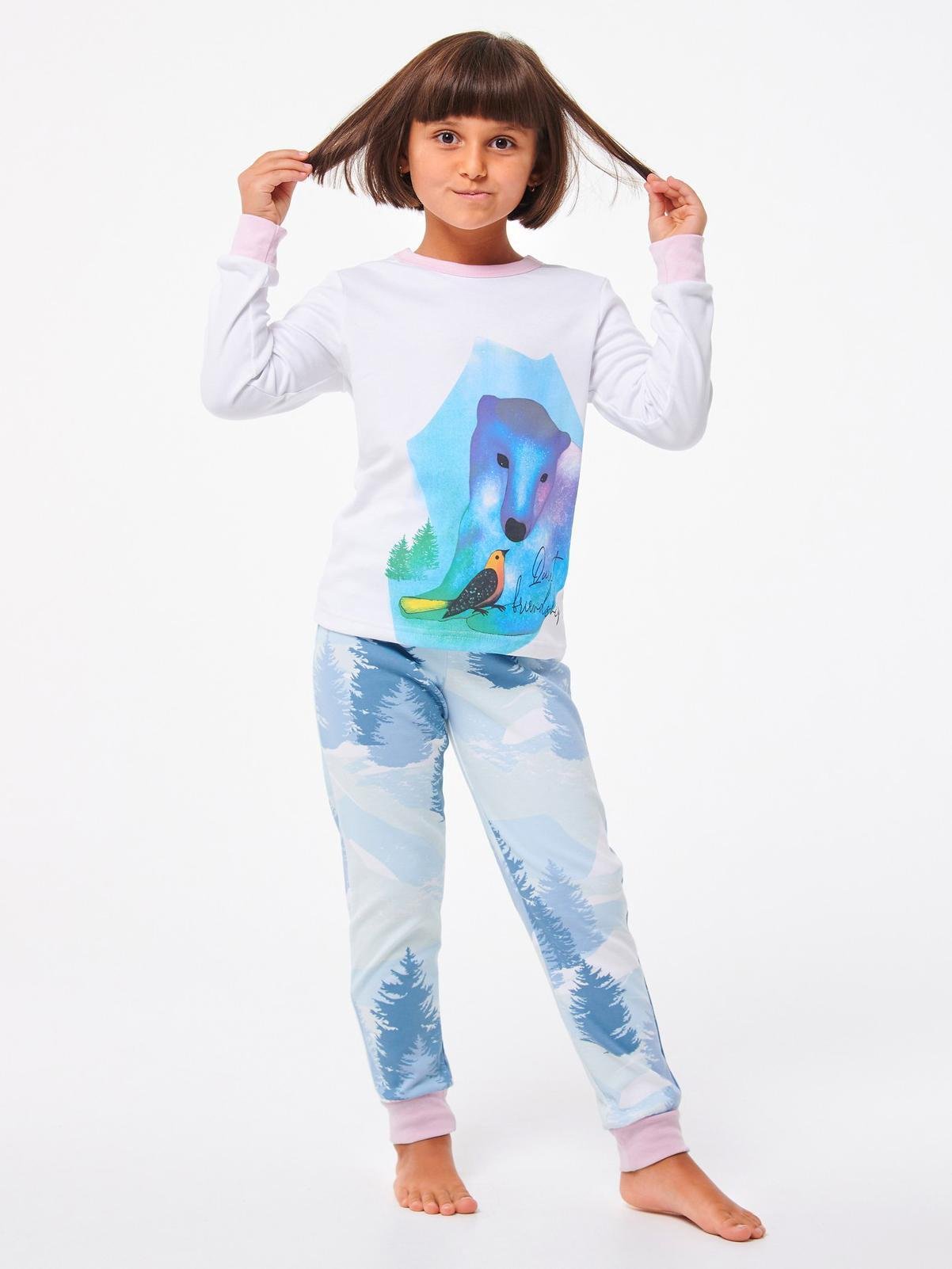 Пижама Smil 98 см Белый рисунок (104508)