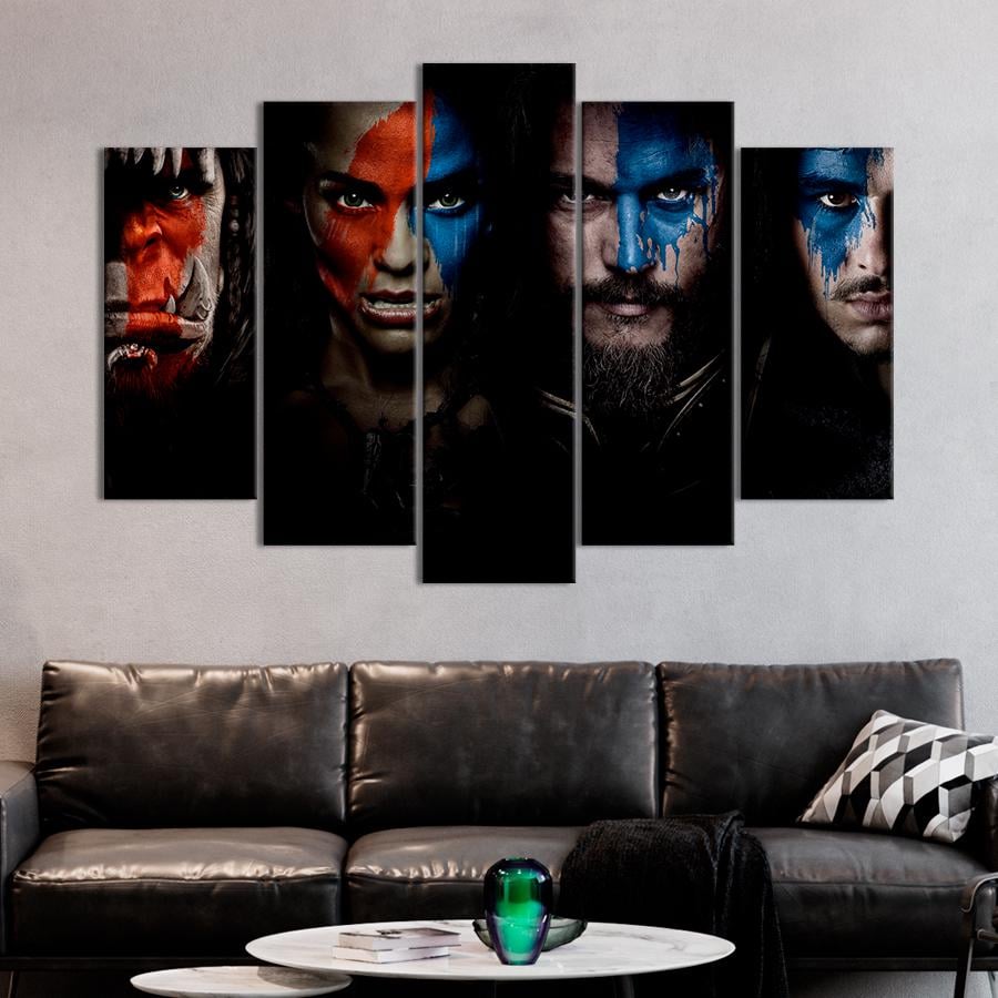 Настенний декор Люди против орков Варкрафт 187x119 см (A132-5)
