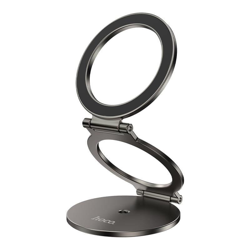 Автотримач для телефона HOCO H102 Whale magnetic ring holder multi-scene Metal Grey (6942007674478)