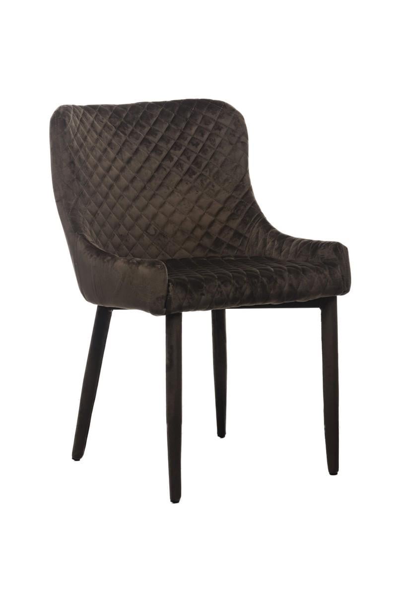 Стул обеденный Ветро Мебель M-20 810х530х620 вельвет Коричневый