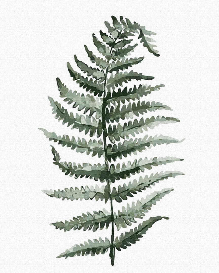 Картина по номерам Brushme Лист папоротника 40х50 см (GT61072)