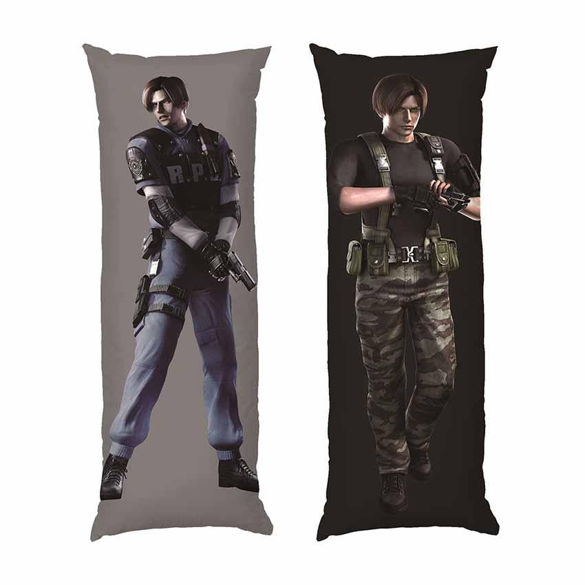 Подушка дакімакура Leon Kennedy with a gun Resident Evil габардин 70х30 см (113154)