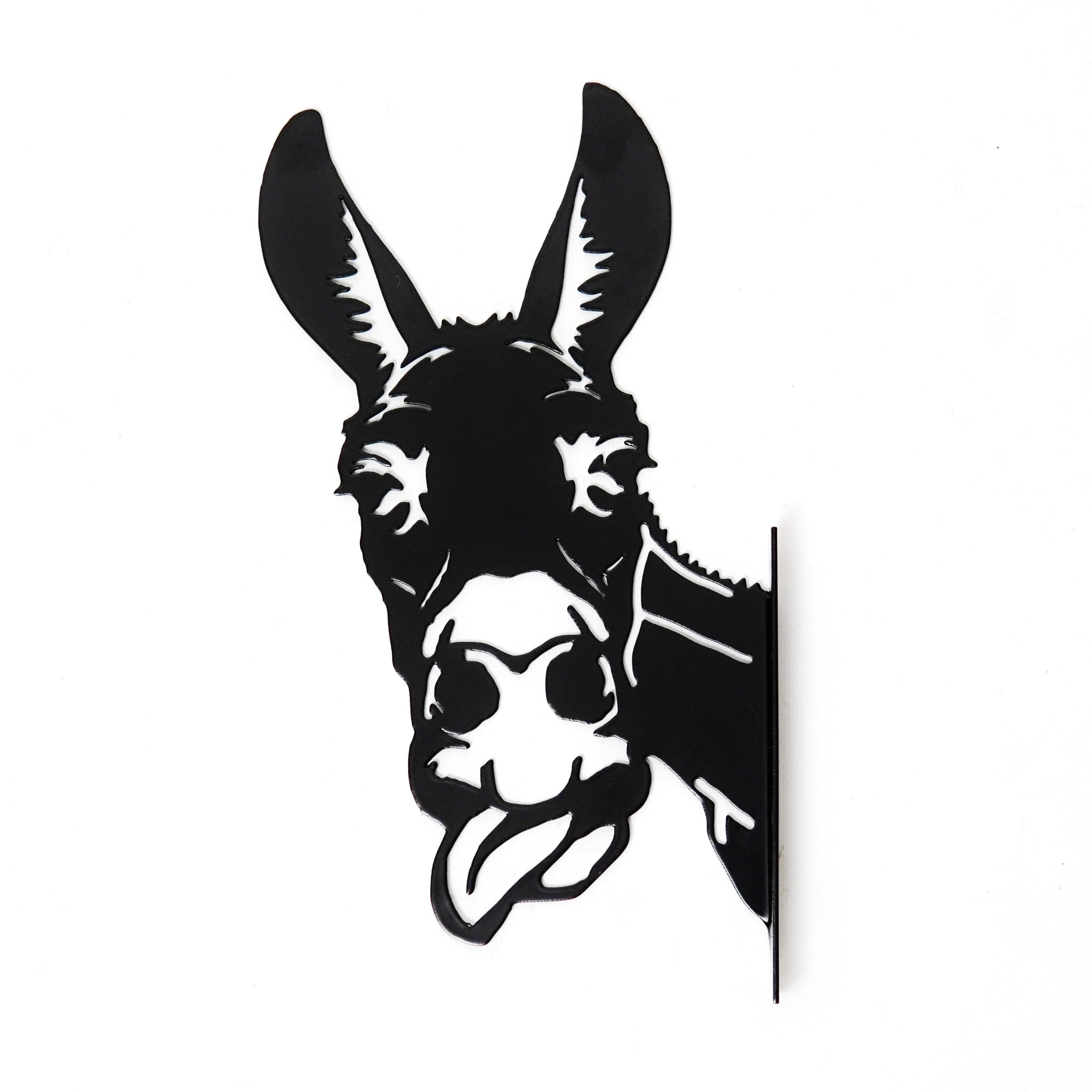 Садовая фигура Осел металлический для дерева/беседки/террасы/сада/подворья (DCR018)