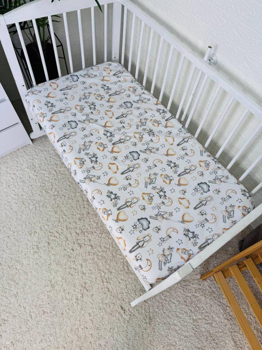 Простирадло дитяче на гумці 120х60 см (7709)