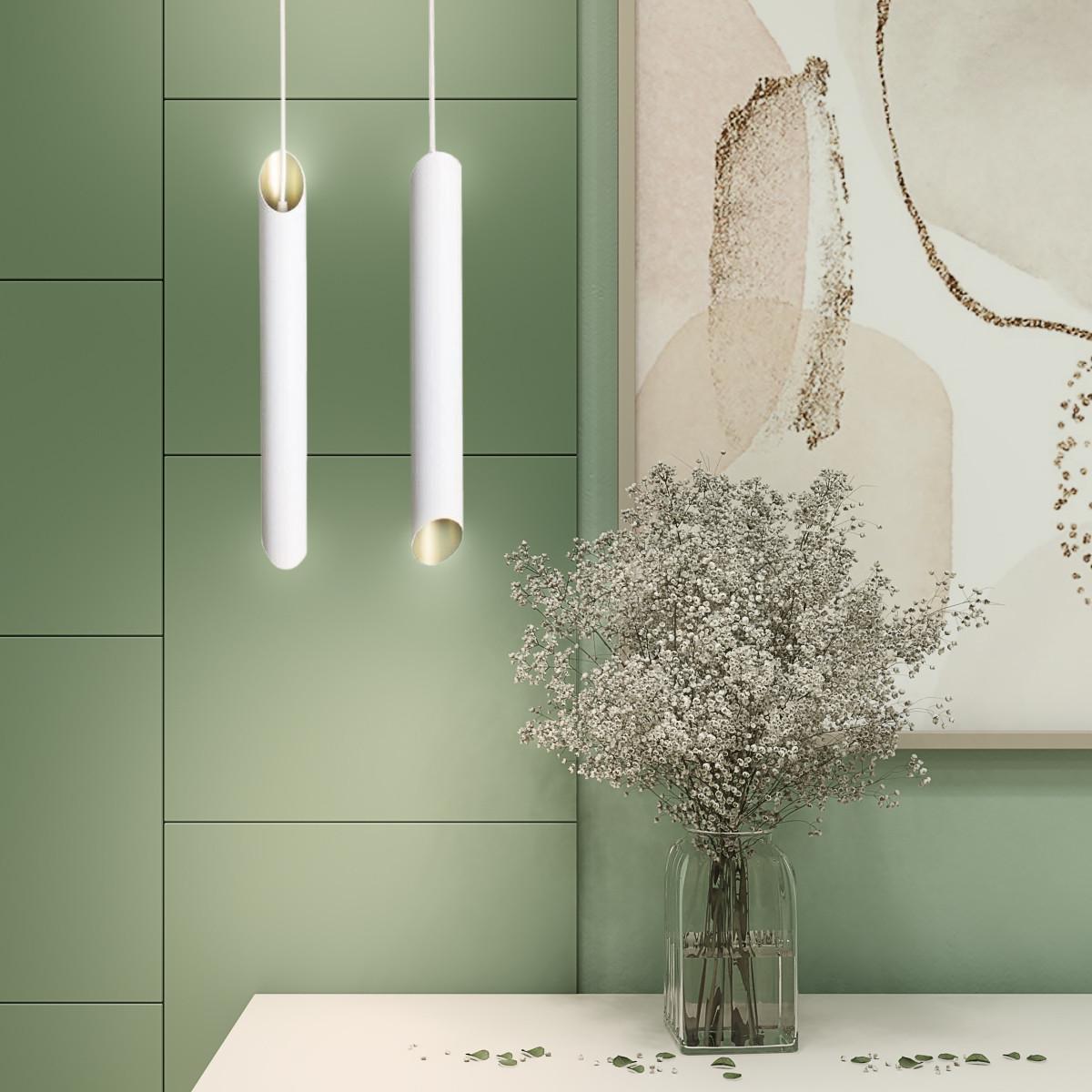 Подвесной светильник MSK ELECTRIC Slice под лампу Е27 Бело-золотой (NL 4022 WH+GD) - фото 2 Подвесной светильник MSK ELECTRIC Slice под лампу Е27 Бело-золотой (NL 4022 WH+GD) - фото 2