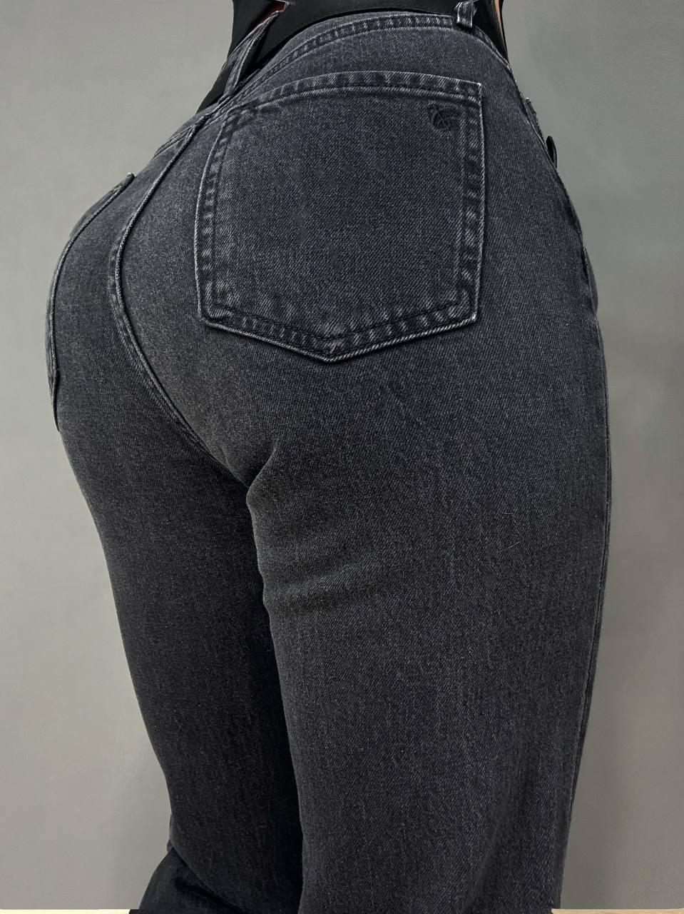 Джинси жіночі Cracpot 1563 кльош mom flare з ременем р. 28 Чорний (5521) - фото 4 Джинси жіночі Cracpot 1563 кльош mom flare з ременем р. 28 Чорний (5521) - фото 4