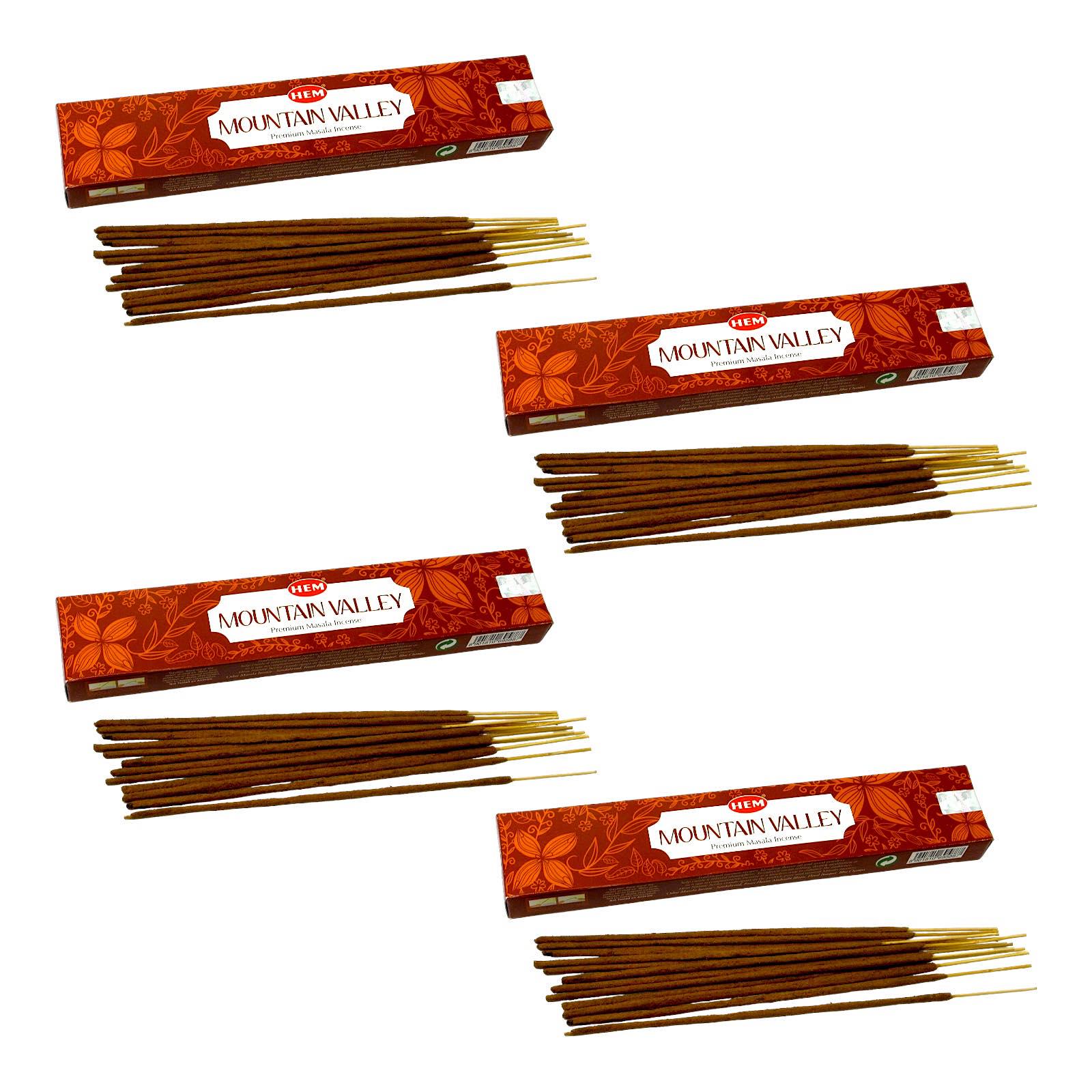 Комплект благовоний Hem Mountain Valley Пыльцовое благовоние 4х15 г (31174K)