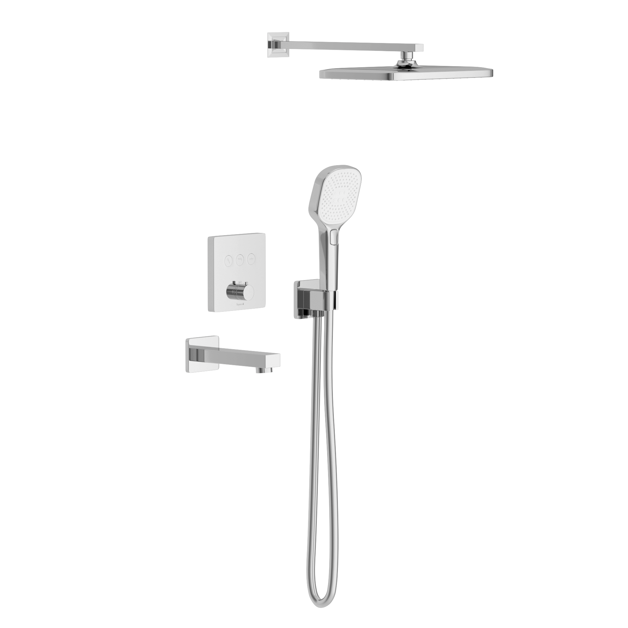 Душевая система скрытого типа Imprese Bilovec t04800901SBC с верхним душем Хром (253638)