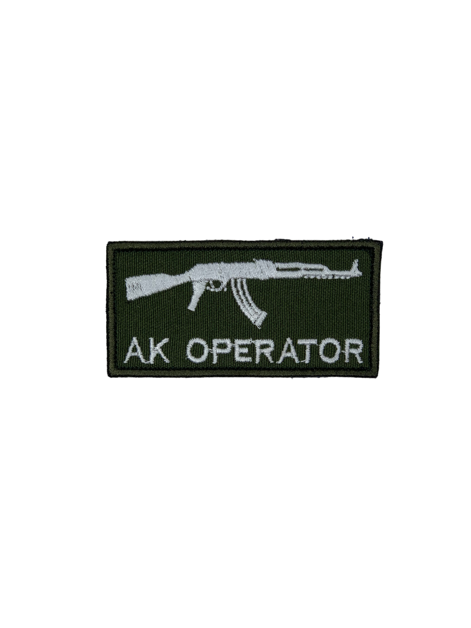 Шеврон Ak Operator на липучці Оливковий (12077)