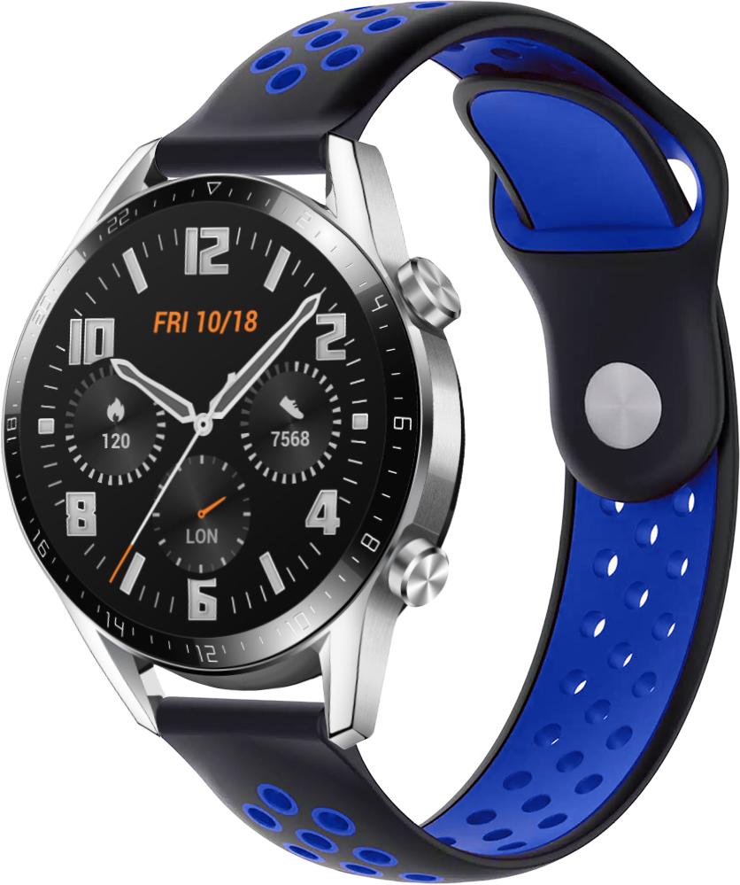 Ремешок Sport для Huawei Watch GT 2 46 мм 22 мм Black/Blue (23045-43)