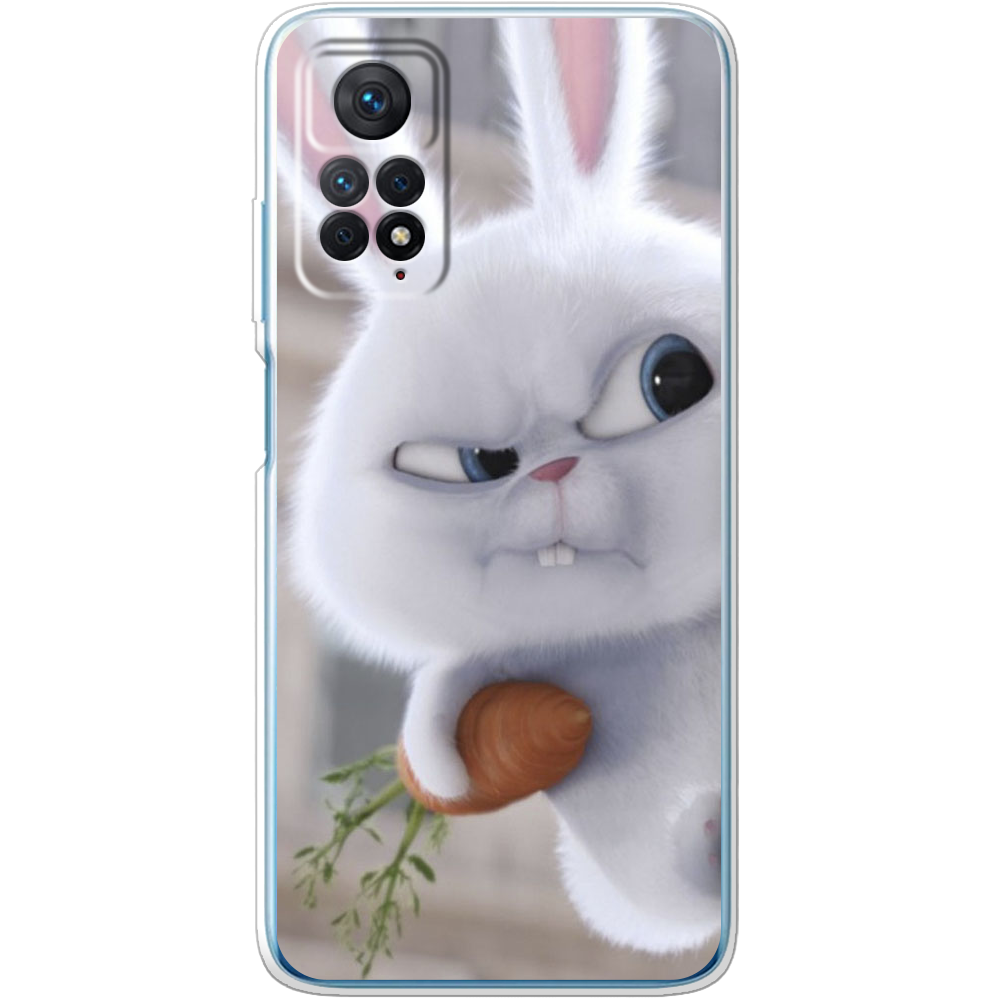 Чохол BoxFace Xiaomi Redmi Note 11 Pro Rabbit Snowball Прозорий силікон (44185-up1116-44185)