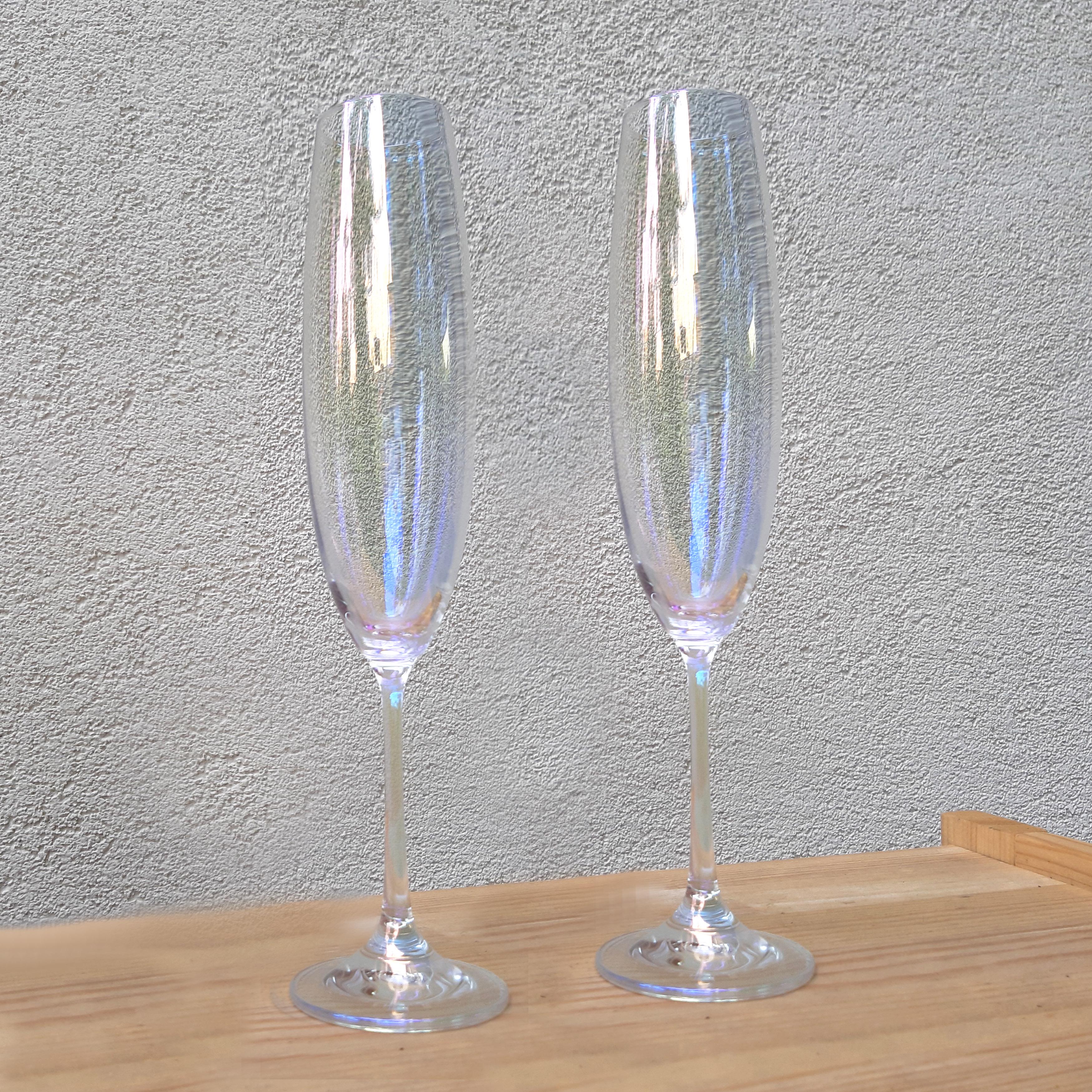 Набір келихів для шампанського Bohemia Milvus 250 мл Перламутр - фото 3