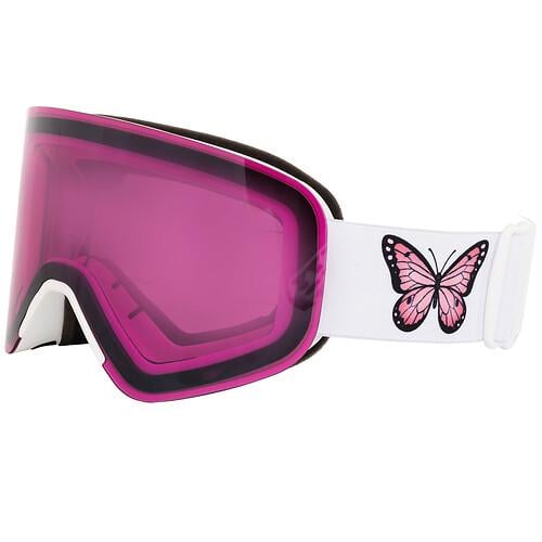 Лижні окуляри зі знімною магнітною лінзою CarryOn BC-5842 Білий/Фіолетовий (31492658)