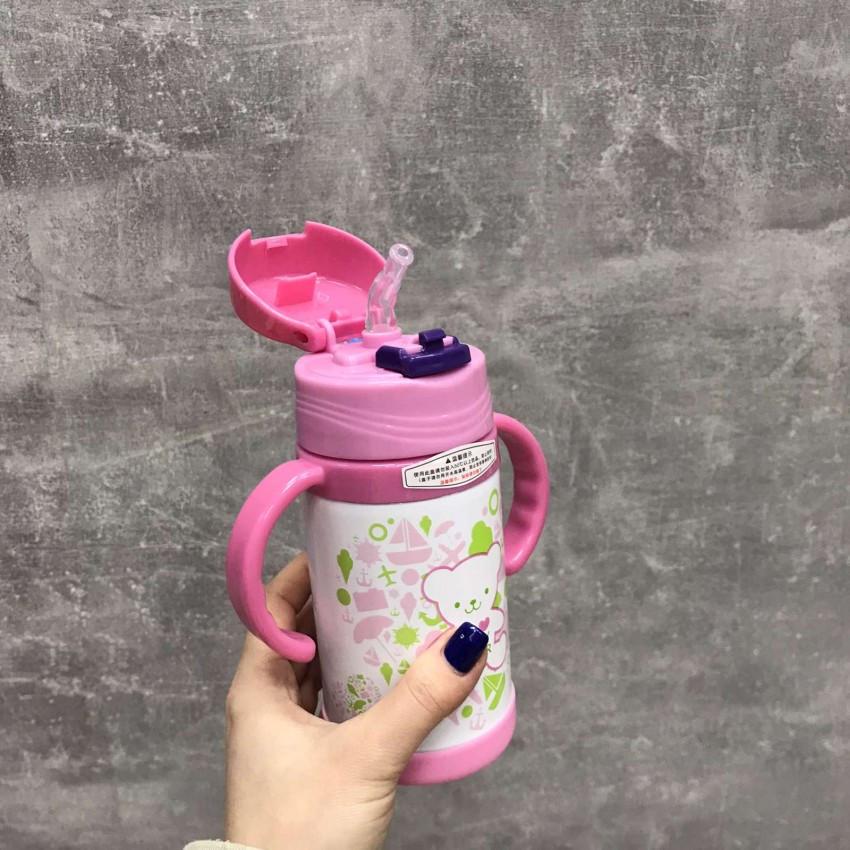 Термос-поилка детская Stenson MT-3451 с ручками 350 мл Розовый/Белый (1724169063) - фото 2 Термос-поилка детская Stenson MT-3451 с ручками 350 мл Розовый/Белый (1724169063) - фото 2