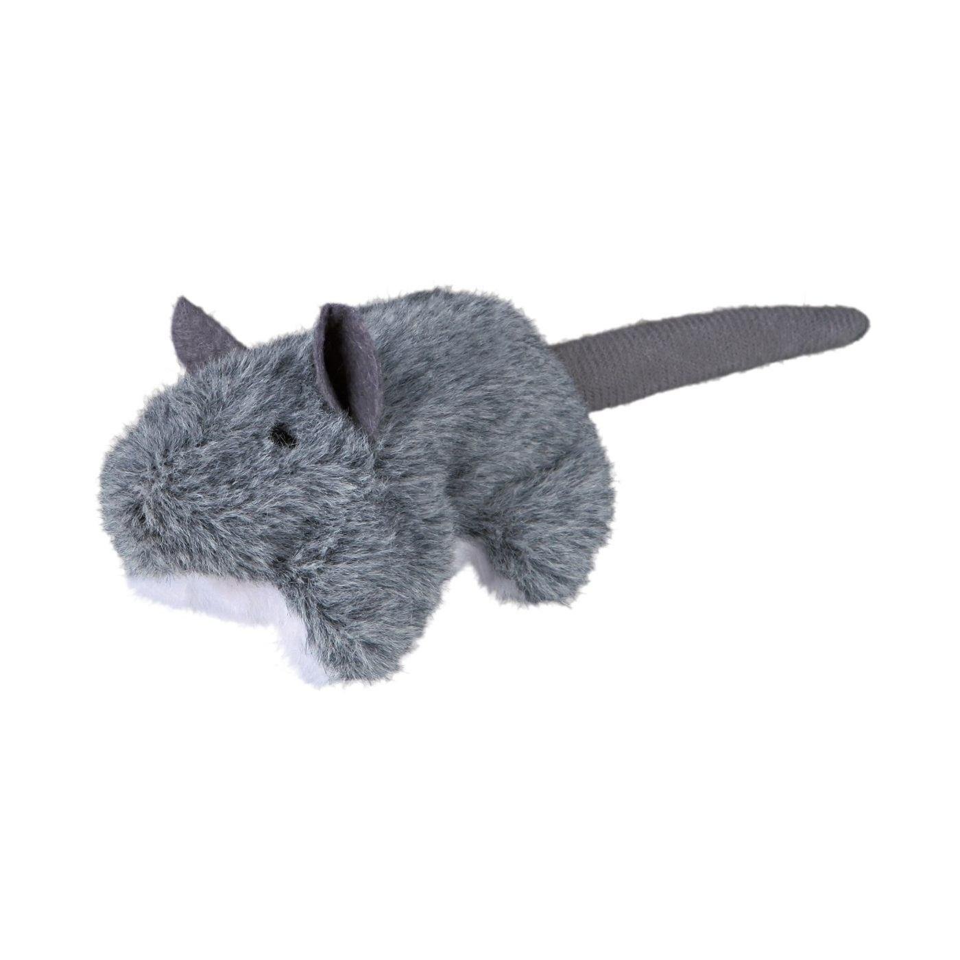 Игрушка для кошек Trixie Мышка с отверстием для наполнения кошачьей мятой 8 см (78605)