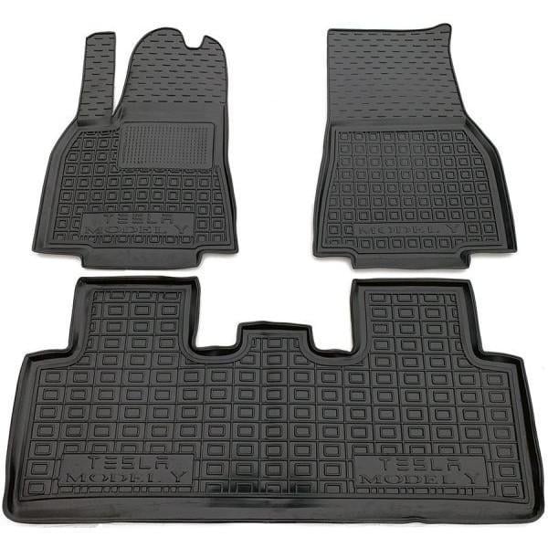 Килимки автомобільні для Tesla Model Y 2020 поліуретанові 3 шт.