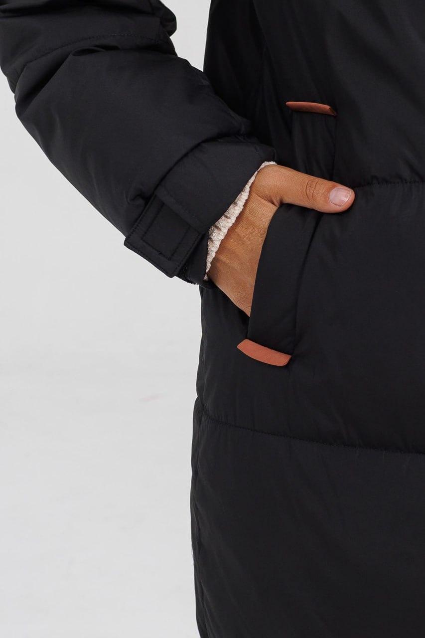 Куртка-пуховик жіноча з ведмедиком р. 48 Чорний (LD-716b/48) - фото 4 Куртка-пуховик жіноча з ведмедиком р. 48 Чорний (LD-716b/48) - фото 4