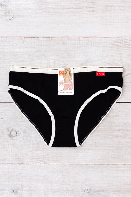 Труси-сліпи жіночі у рубчик Носи Своє XXL Чорний (11436-1)